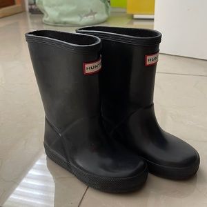 Black Hunter rain boots kids size uk 7/ us 8